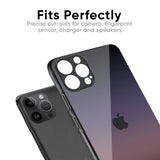Grey Ombre Glass Case for iPhone XS