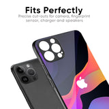 Colorful Fluid Glass Case for iPhone XS