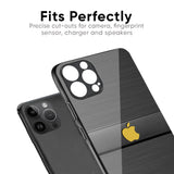 Grey Metallic Glass Case For iPhone 15