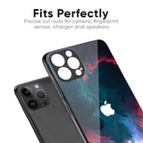 Brush Art Glass Case For iPhone XS Max