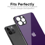 Dark Purple Glass Case for iPhone 15 Plus