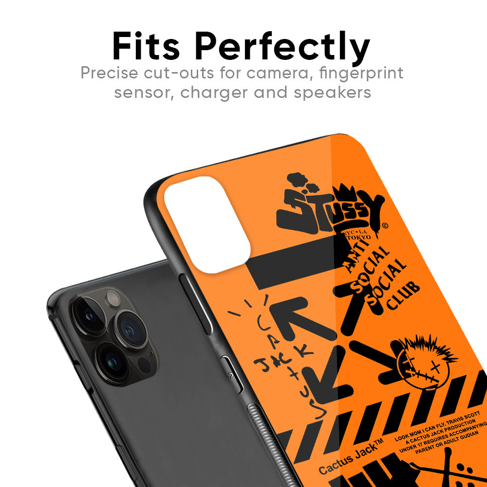 Anti Social Club Glass Case for iPhone 6S