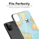 Travel Map Glass Case for iPhone SE 2022