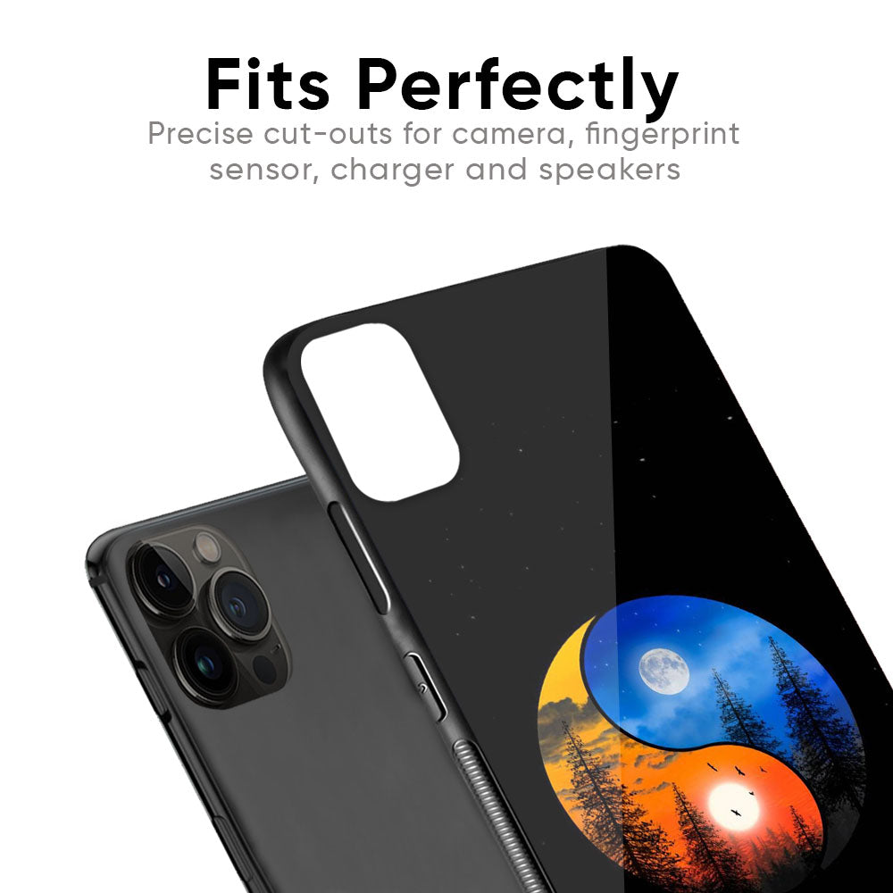Yin Yang Balance Glass Case for iPhone SE 2022