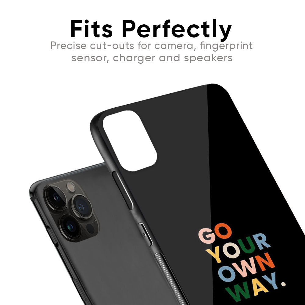 Go Your Own Way Glass Case for iPhone SE 2022