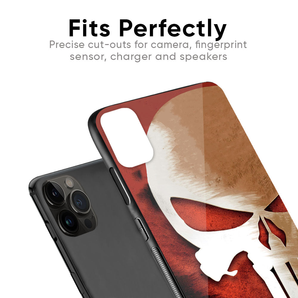 Red Skull Glass Case for iPhone 12