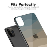 Abstract Mountain Pattern Glass Case for iPhone X