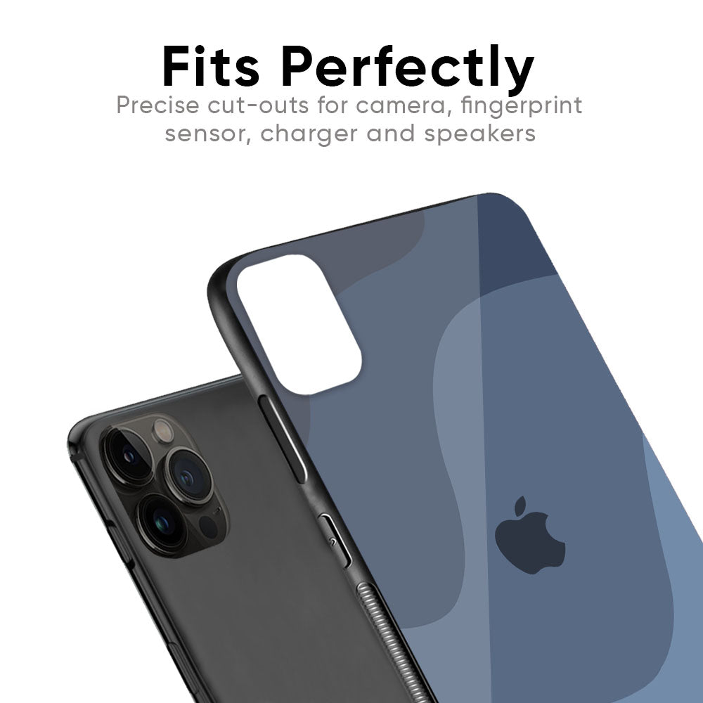 Navy Blue Ombre Glass Case for iPhone 6S