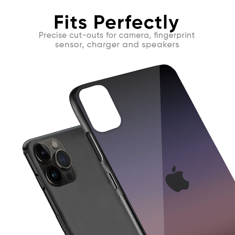 Grey Ombre Glass Case for iPhone 12