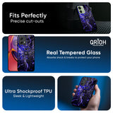 Techno Color Pattern Glass Case For Motorola Edge 30