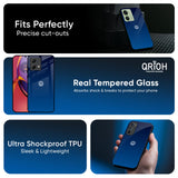 Very Blue Glass Case for Motorola Edge 30