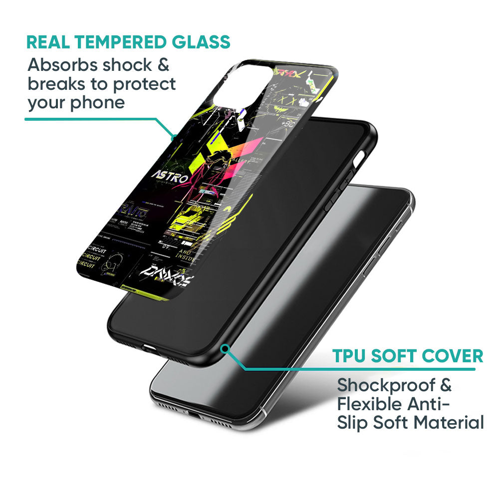 Astro Glitch Glass Case for Samsung Galaxy Note 20 Ultra
