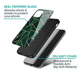 Abstract Green Glass Case For iPhone 13 Pro