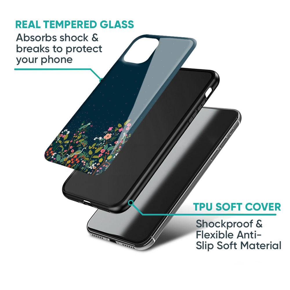 Small Garden Glass Case For Samsung Galaxy A72