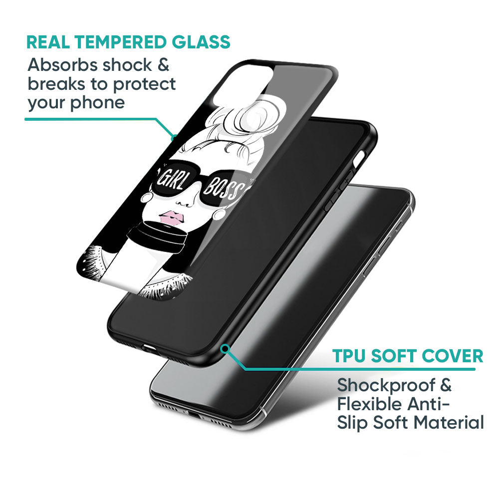 Girl Boss Glass Case For Realme 11x 5G