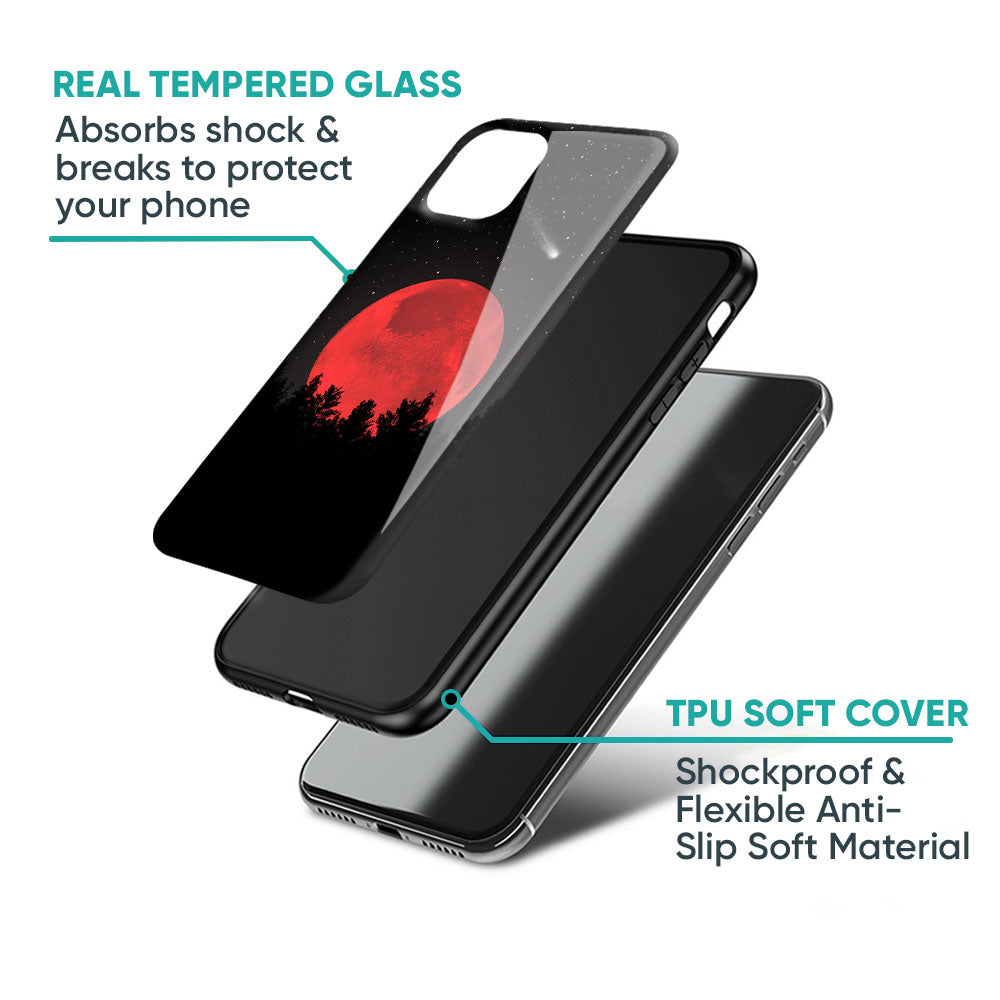Moonlight Aesthetic Glass Case For Vivo X50 Pro