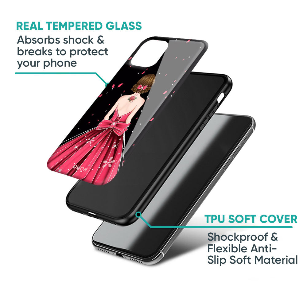 Fashion Princess Glass Case for iPhone XS Max