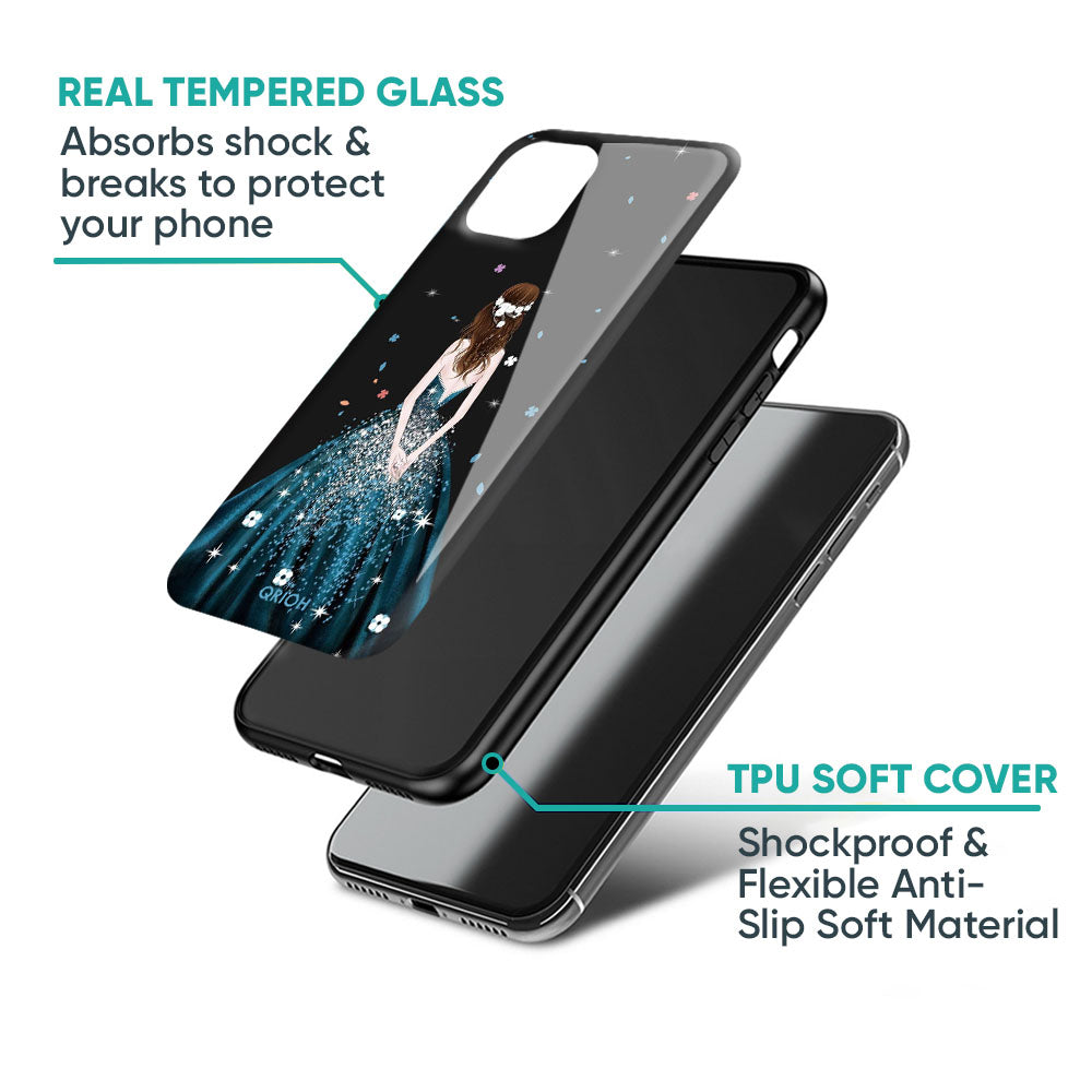 Queen Of Fashion Glass Case for iPhone XS Max