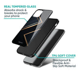 Sleek Golden & Navy Glass Case for iPhone SE 2022