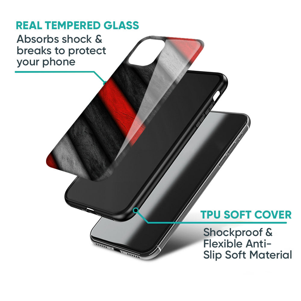 Soft Wooden Texture Glass Case for iPhone SE 2022