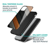 Tri Color Wood Glass Case for Vivo T2 5G