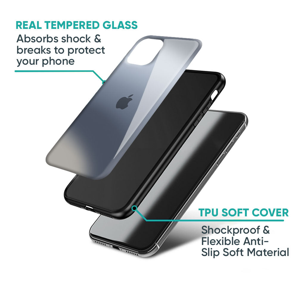 Space Grey Gradient Glass Case for iPhone XS Max