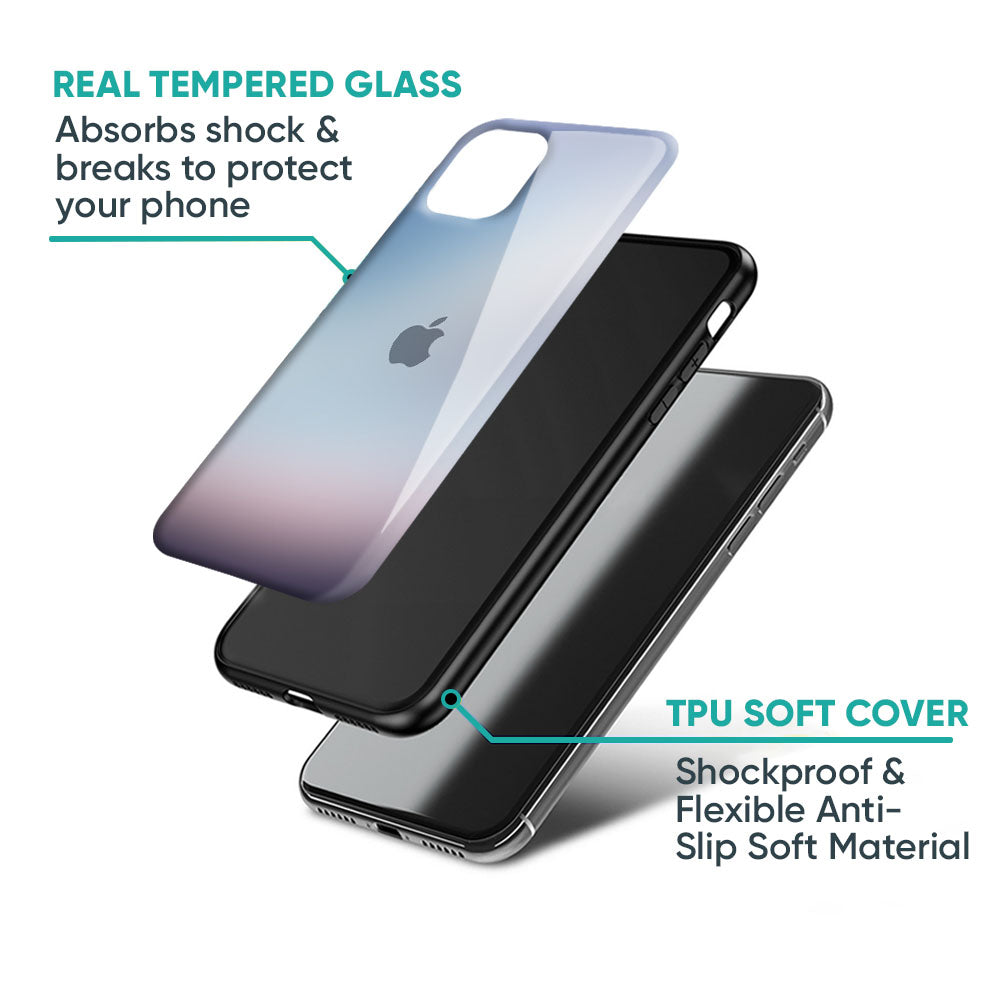 Light Sky Texture Glass Case for iPhone XS Max