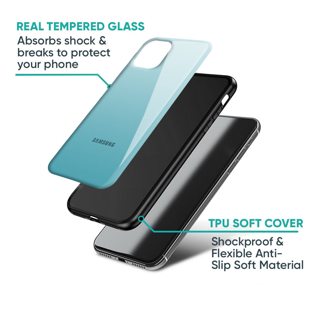 Arctic Blue Glass Case For Samsung Galaxy A33 5G