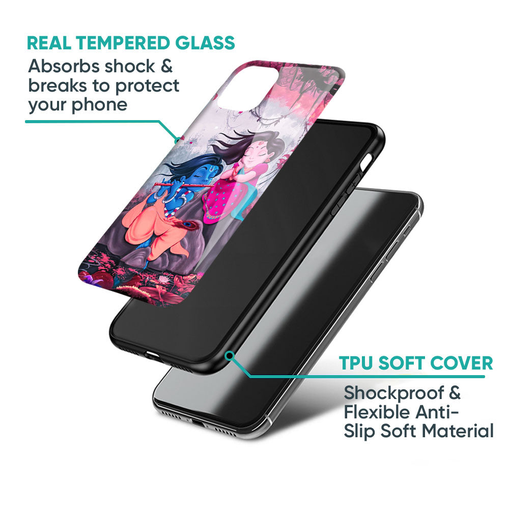 Radha Krishna Art Glass Case for iPhone 6S