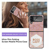 Boss Lady Glass Case for Samsung Galaxy Z Flip4 5G