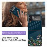 Small Garden Glass Case for Samsung Galaxy Z Flip4 5G