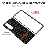 Branded Texture Glass Case for Samsung Galaxy Z Fold5 5G