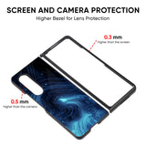 Dazzling Ocean Gradient Glass Case for Samsung Galaxy Z Fold4 5G