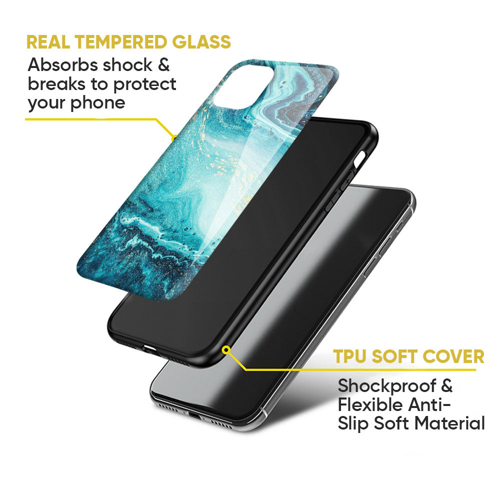 Sea Water Glass case for Samsung Galaxy M54 5G