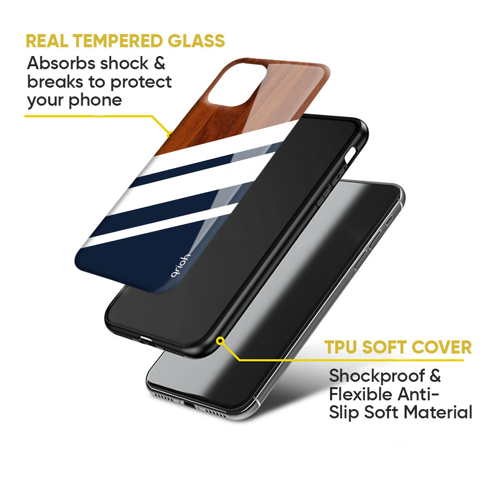 Bold Stripes Glass case for Samsung Galaxy M54 5G