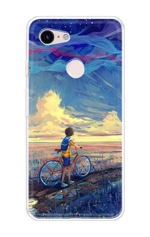 Riding Bicycle to Dreamland Google Pixel 3 XL Back Cover