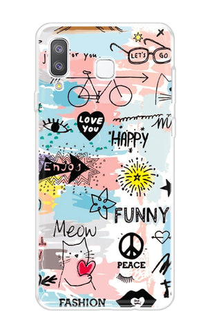 Happy Doodle Samsung Galaxy A8 Star Back Cover