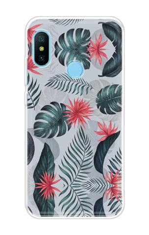 Retro Floral Leaf Xiaomi Redmi 6 Pro Back Cover