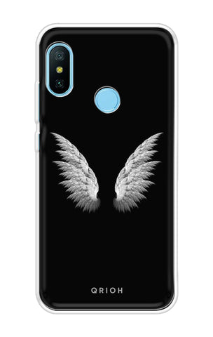 White Angel Wings Xiaomi Redmi 6 Pro Back Cover