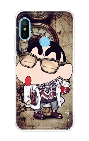 Nerdy Shinchan Xiaomi Redmi 6 Pro Back Cover