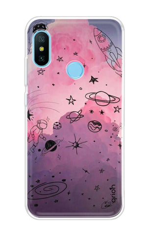 Space Doodles Art Xiaomi Redmi 6 Pro Back Cover