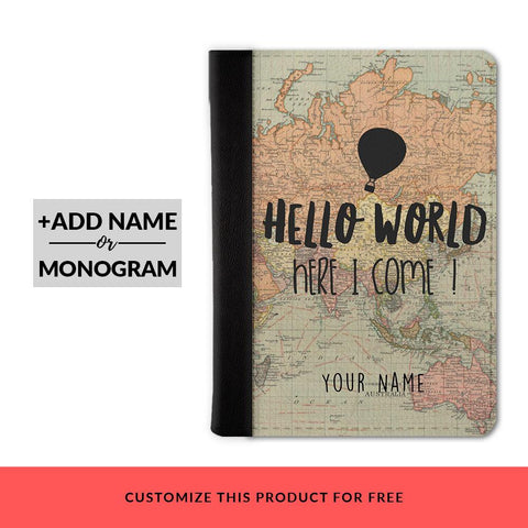 Hellow World Custom Passport Cover