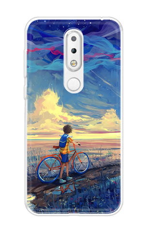 Riding Bicycle to Dreamland Nokia 6.1 Plus Back Cover
