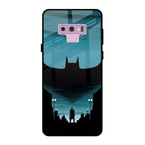 Cyan Bat Samsung Galaxy Note 9 Glass Back Cover Online