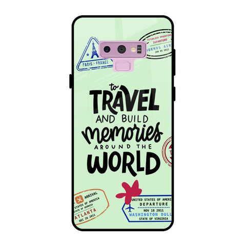 Travel Stamps Samsung Galaxy Note 9 Glass Back Cover Online