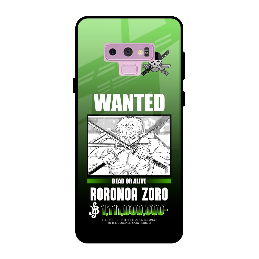 Zoro Wanted Samsung Galaxy Note 9 Glass Back Cover Online