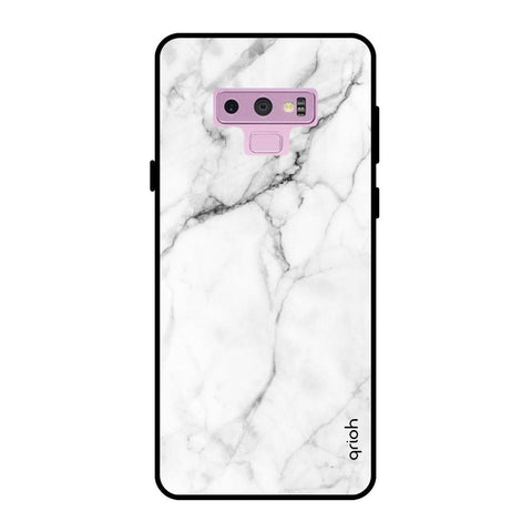 Modern White Marble Samsung Galaxy Note 9 Glass Back Cover Online