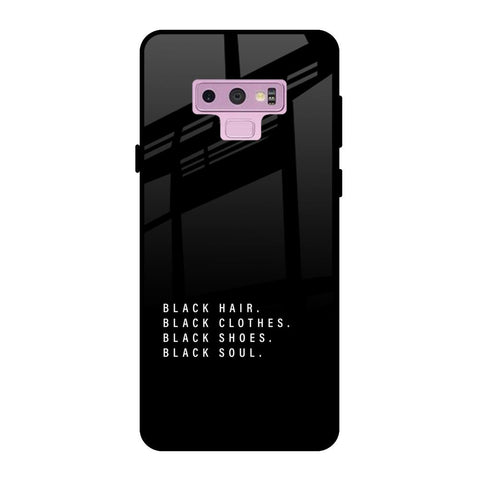 Black Soul Samsung Galaxy Note 9 Glass Back Cover Online