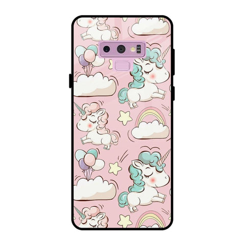 Balloon Unicorn Samsung Galaxy Note 9 Glass Cases & Covers Online