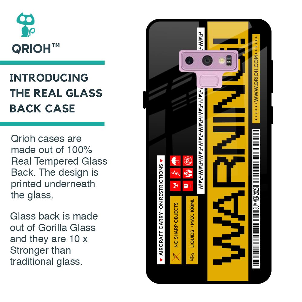 Aircraft Warning Glass Case for Samsung Galaxy Note 9